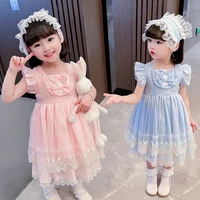 summer dress for girls baby lolita style princess party vestidos wedding dress girl costume for girls kids evening dresses