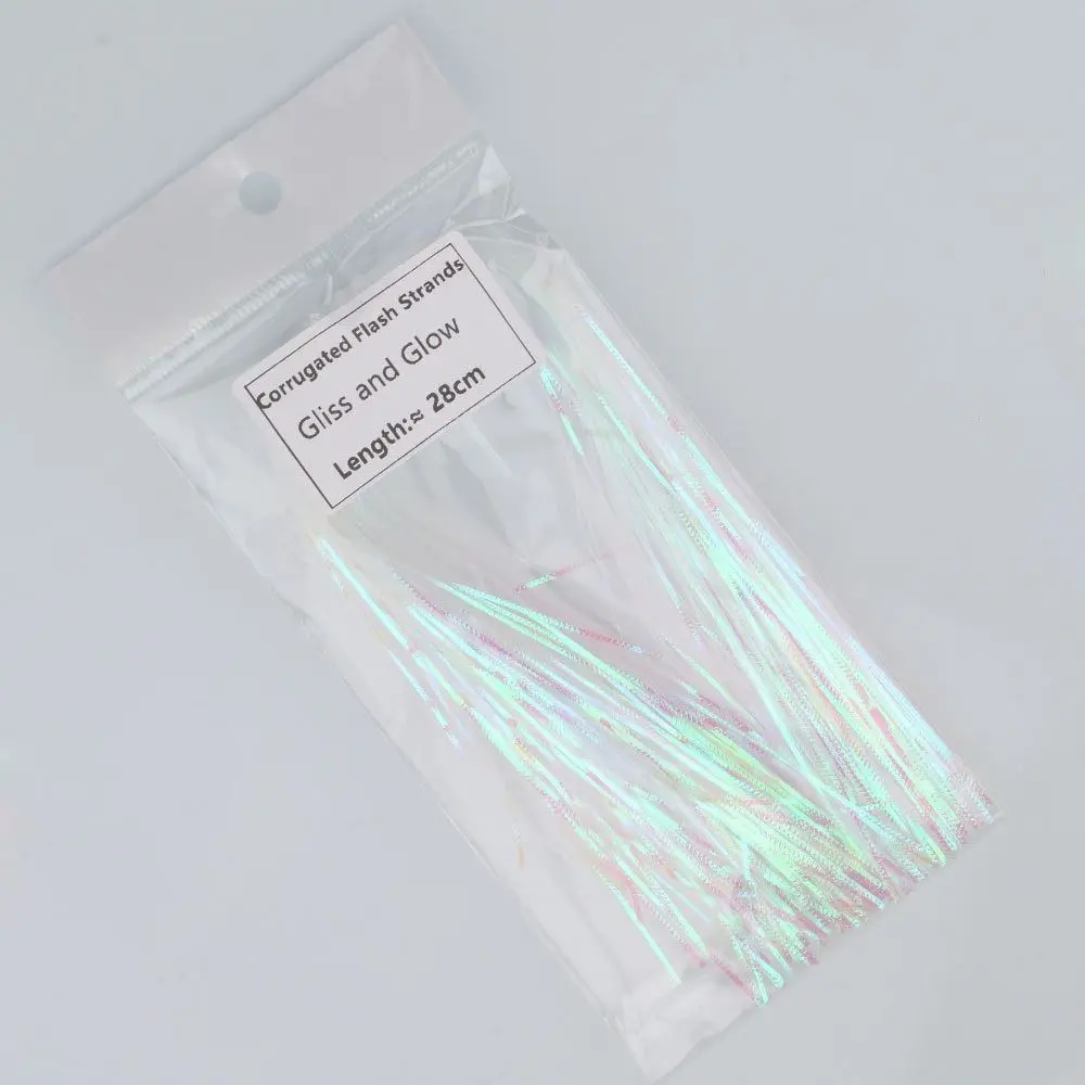 Гофрированные нити вспышки шириной 1 мм рыбья чешуя имитирующая связывание