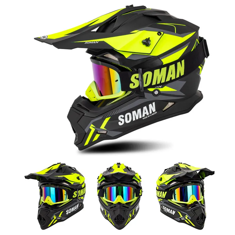 Motocross Helmet for Men Off Road Racing Motorcycle Riding Helmet Outside Sports Bike Downhill Full Face Professional Moto Casco enlarge