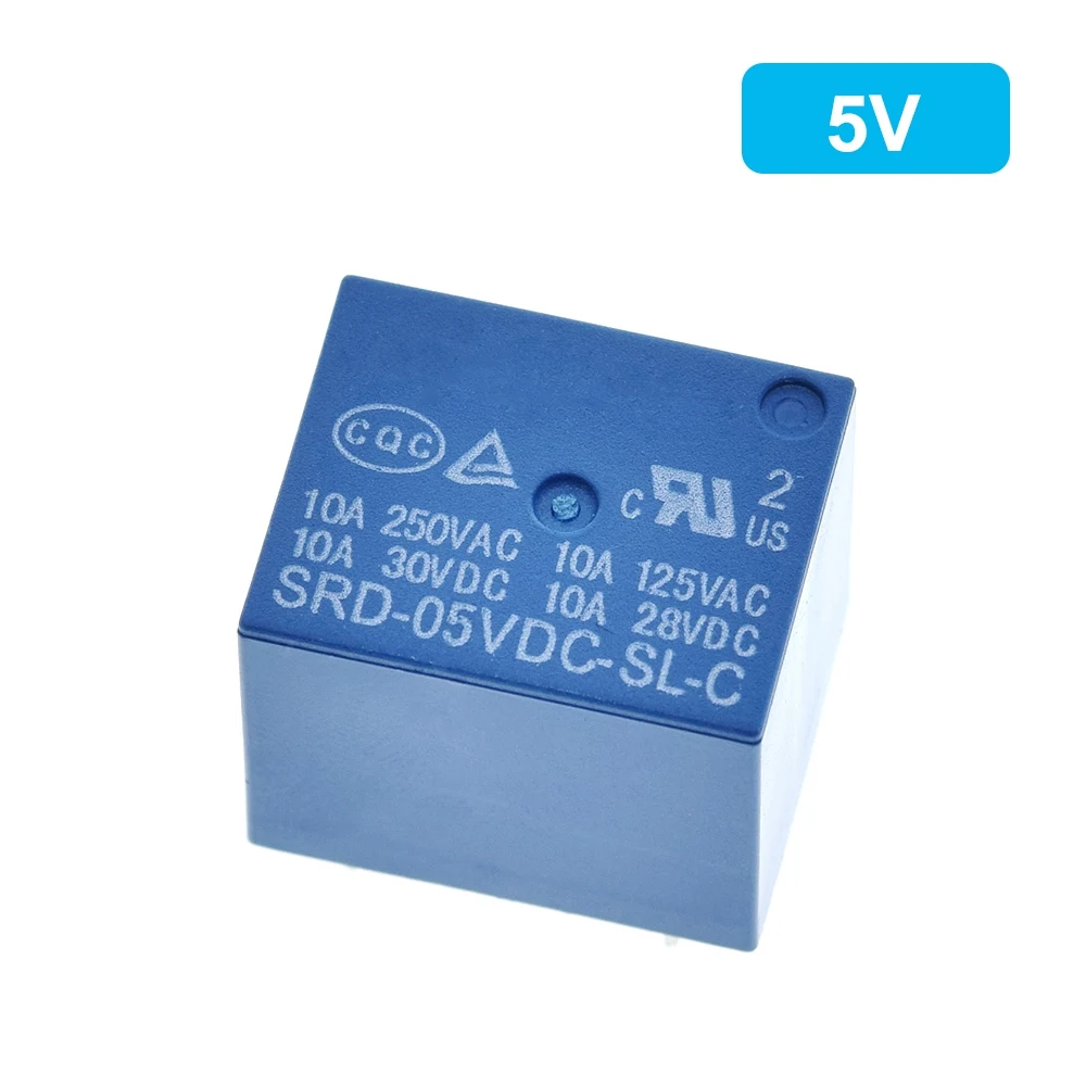 

10 шт., релейная лампа для телефона, Φ 3V 5V 6V 9V 12V 24V 48V 10A 250VAC 5PIN