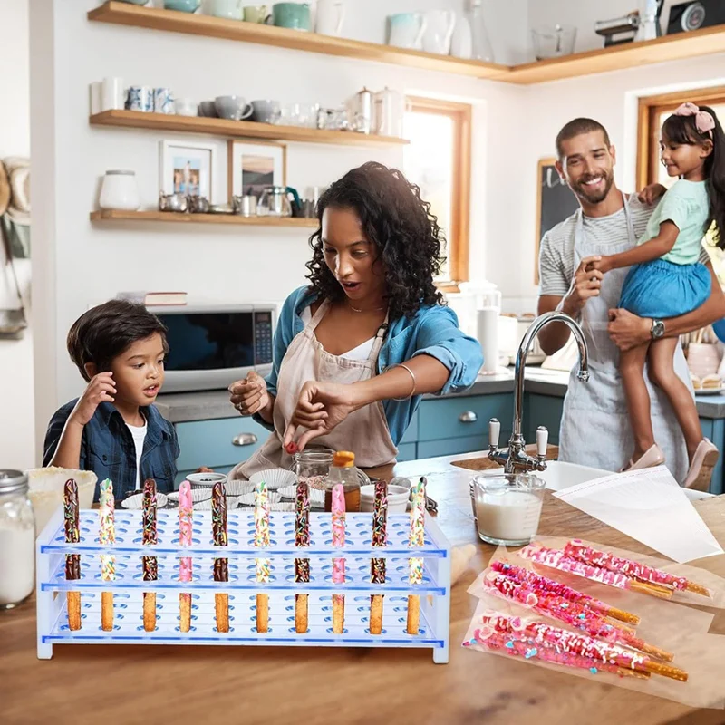 Держатель для удочек Pretzel и 100 шт. прозрачные пакеты пластиковый держатель