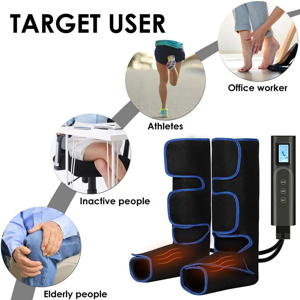

360° Foot air pressure leg massager promotes blood circulation, body massager, muscle relaxation, Massage Pain Relaxation
