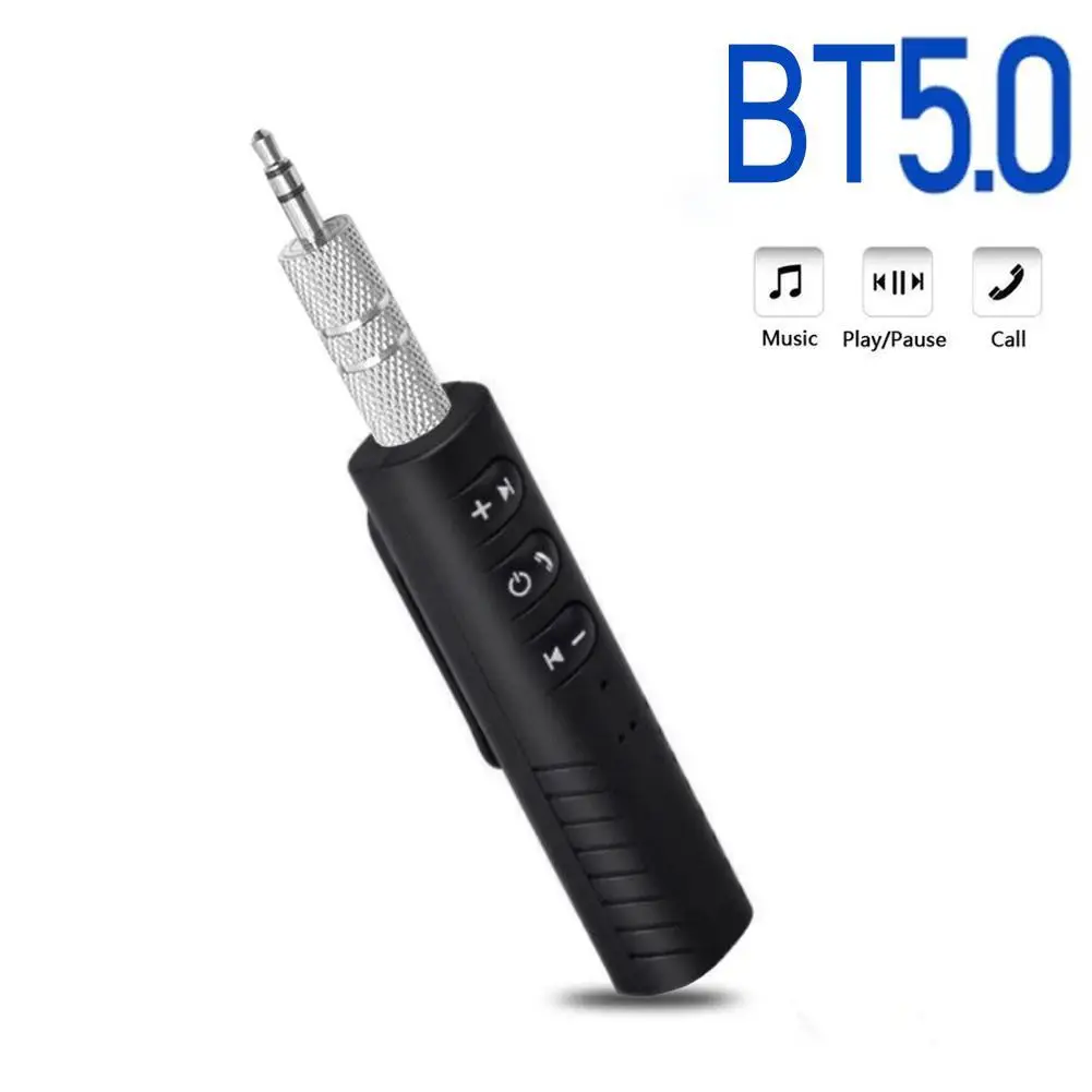 

1 шт. беспроводной приемник Bluetooth 5,0 адаптер передатчика разъем 3,5 мм Автомобильный музыкальный аудио Aux приемник наушников гарнитура аксесс...