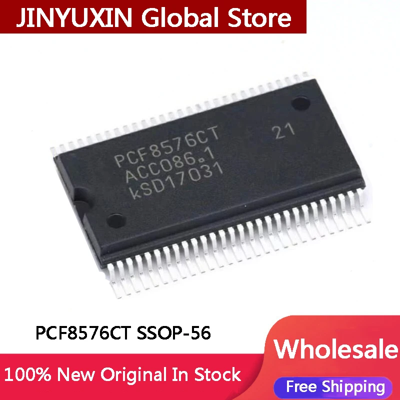 

10-100Pcs PCF8576CT SSOP-56 40 × 4 LCD driver chip I2C interface IC Chip In Stock Wholesale