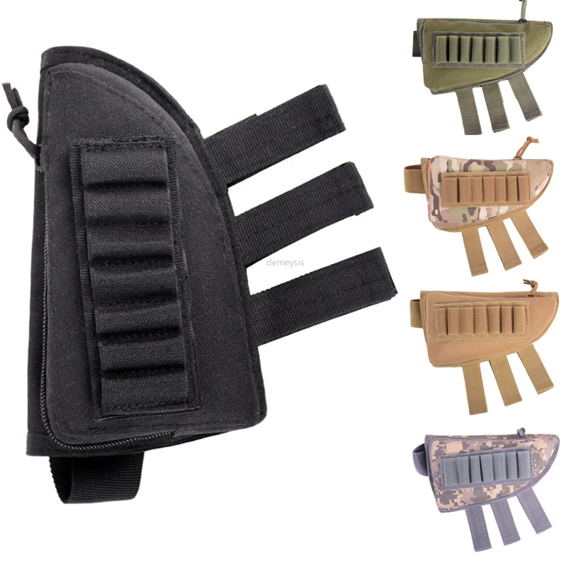 

Tactical Ammo Carrier Bag Molle Shotgun Bullet Shell Holder Rifle Pouch Cartridge Hunting Gun Accessories