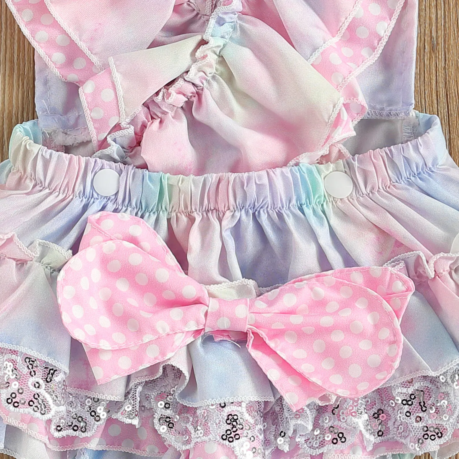 Летняя одежда для новорожденных принцесс летняя маленьких девочек многослойный