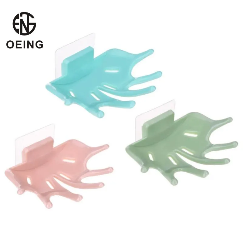 

Bathroom Wall Mounted Soap Dish Maple Leaf Design Punch Free Strong Sticky Soap Dish Drain Soap Rack Bathroom Accessories