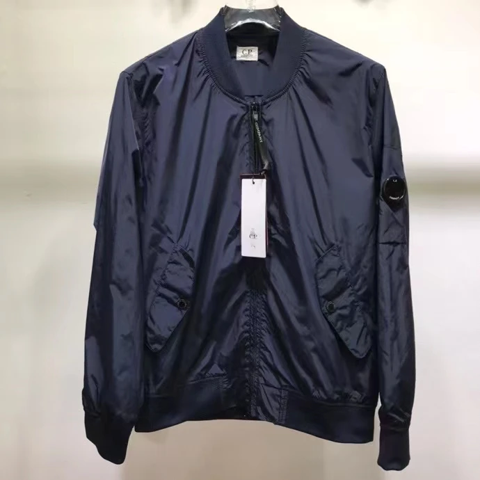 

New Men CP Men's Casual Zip Lenses Baseball Jackets Long Sleeve Warm Streetwear Windbreaker