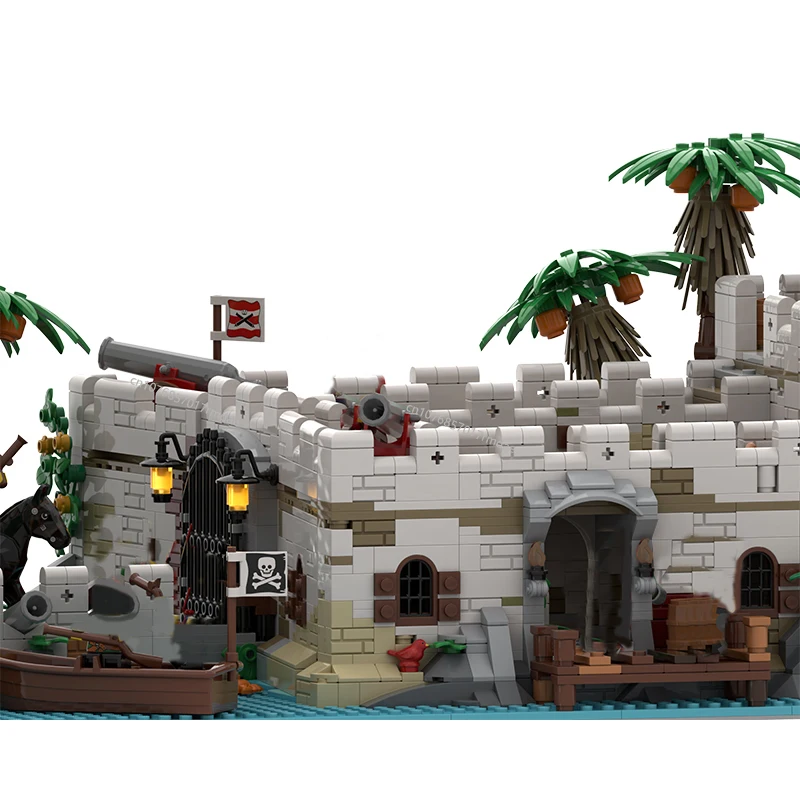 Новинка 8537 шт. серия мира пиратов в средневековом стиле MOC солдат крепость
