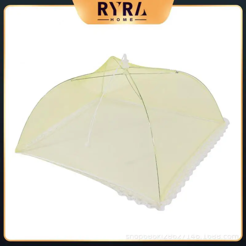 

2/4/5PCS Food Covers Umbrella Mesh Lace Food Covers Washable Breathable Anti Fly Mosquito Table Home Using Food Cover Foldable