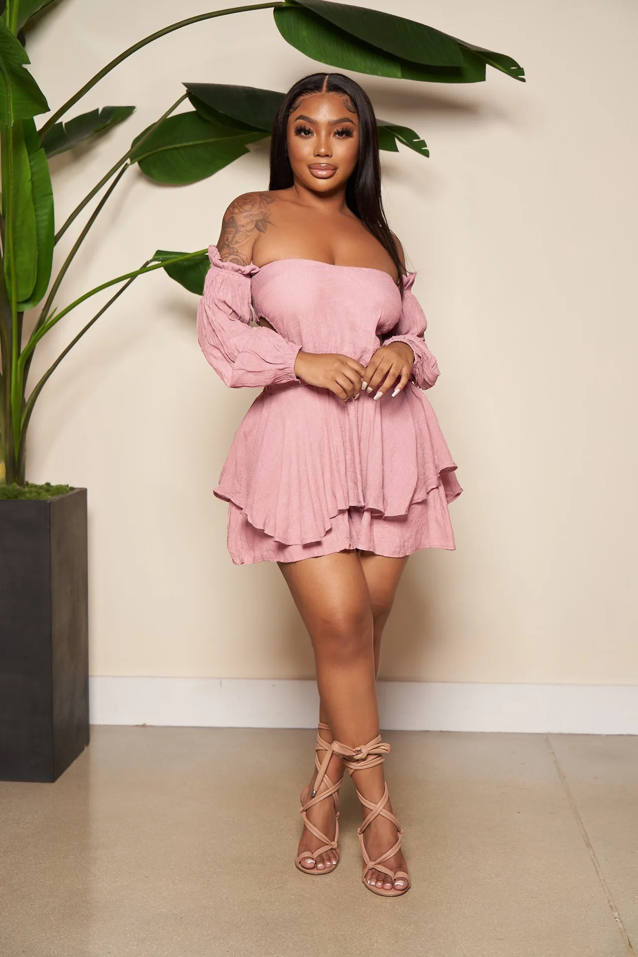 

Женский Асимметричный комбинезон из хлопка и льна, повседневный комбинезон с открытой спиной и длинным рукавом, шорты, весна-лето 2023