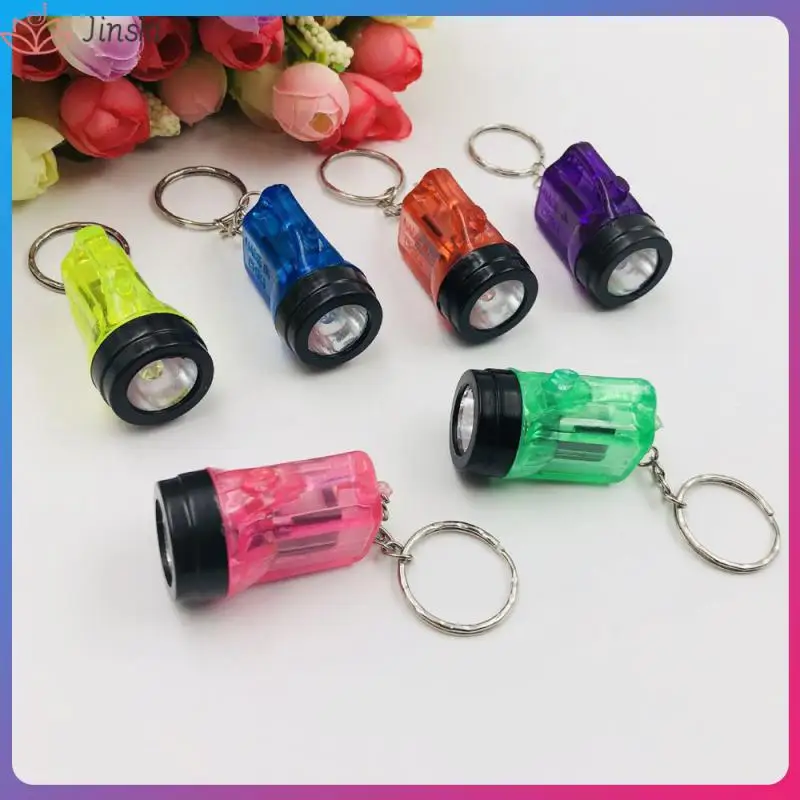 

Practical Simple Convenient Key Chain Decorations Flashlight Illumination Solid Household Multi-color Small Gift Durable