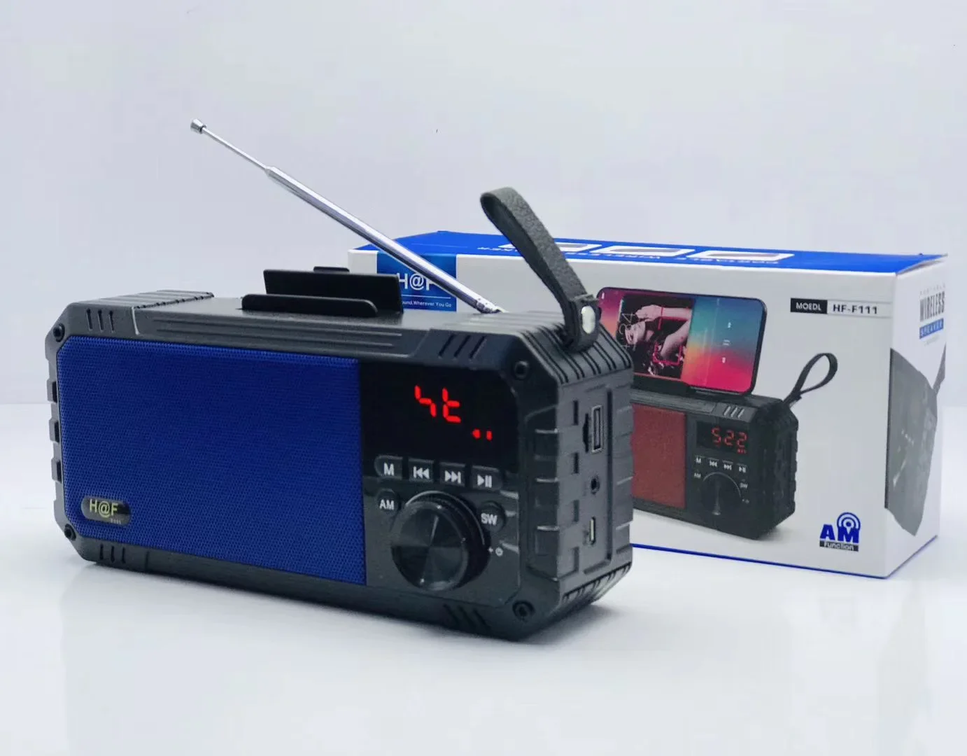 Портативный беспроводной Bluetooth-динамик H &amp F F111 с поддержкой USB TF-карты FM-радио