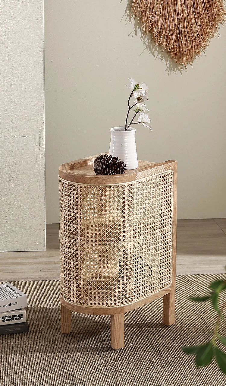 Деревянный тростник Louis Fashion из натурального дерева прикроватный шкаф для