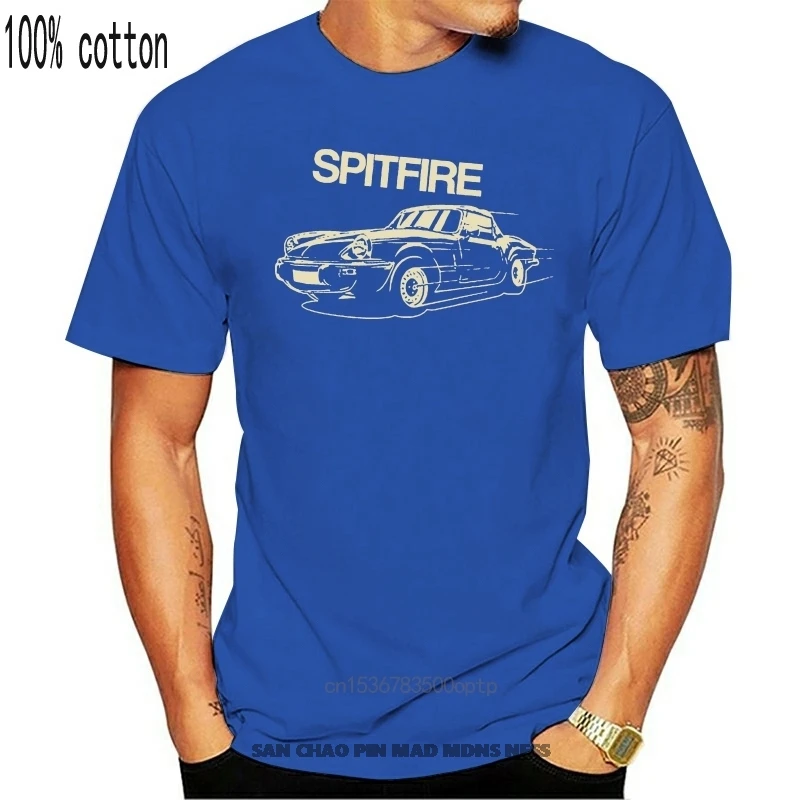 

2019 New Fashion Summer Tee Shirt RETRO Britain SPITFIRE CLASSIC CAR T-SHIRT - AUTOTEES Cotton T-shirt
