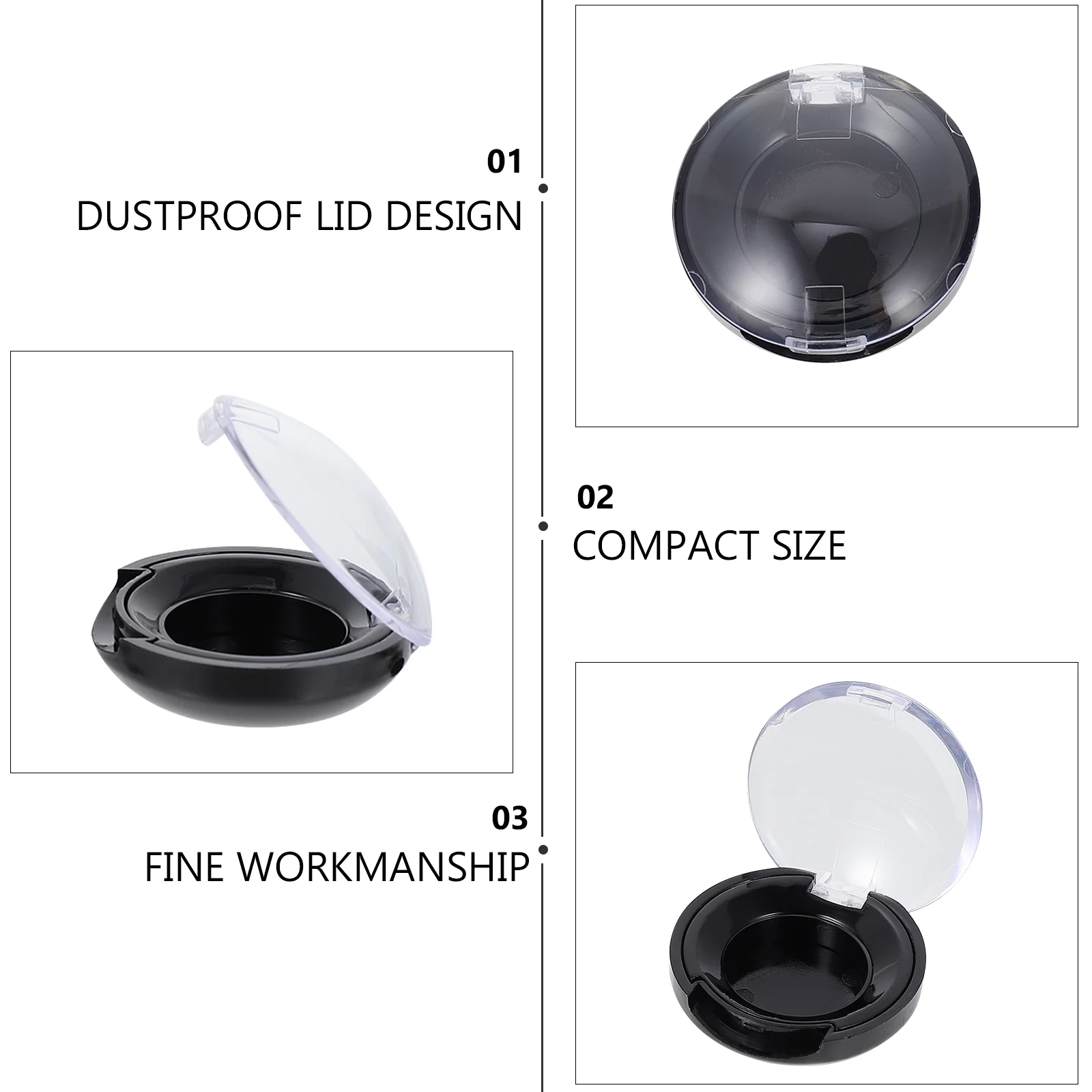 8 шт. пустые тени для век пустой футляр макияжа многоразовый контейнер румян