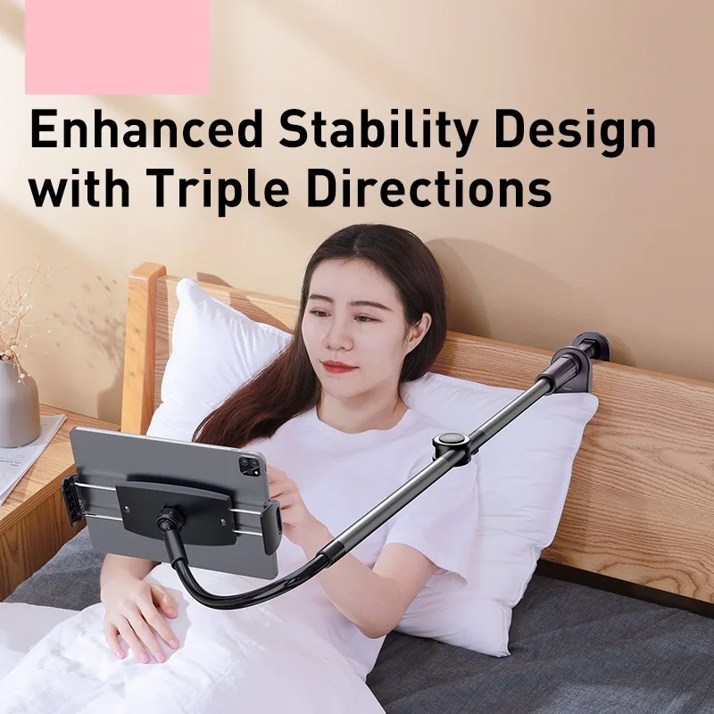 

Baseus Rotary Adjustment Lazy Holder Universal Desktop Bedside Stand for iPad Mobile Phone 4.7-12.9 inches Desktop Phone Holder