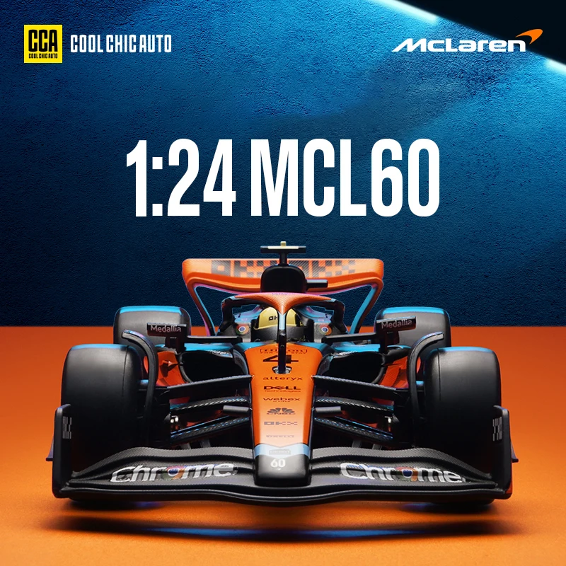 1:24 MCL60 2023 4 # Ландо Норрис P2 Британский GP Макларен F1 81 Oscar Piastri Car литая под давлением