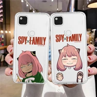 spy x family anime cute phone case for google pixel 6 pro 5 5a 4 4a 3 3a 2 xl 5g soft tpu coque for pixel 4xl 3xl clear covers