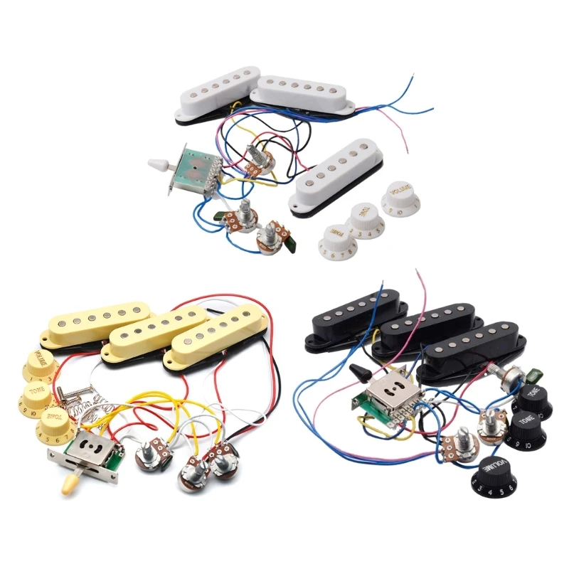 

Guitar Prewired Harness Electric Guitar Pickup Wiring Harness 5-Way Converter