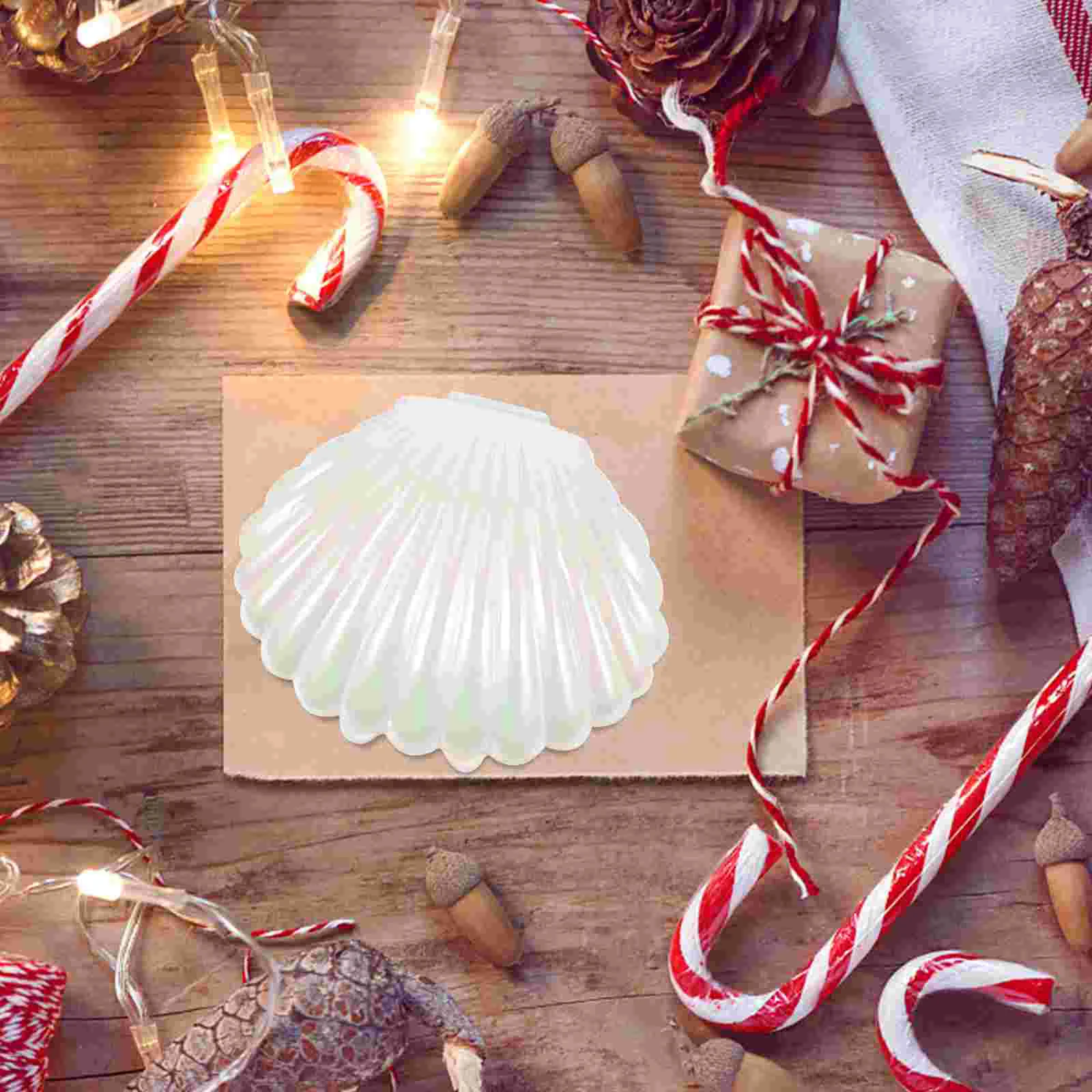 

10 Pcs Candy Box Plastic Containers Sea Shell Holder Small Jar Gift Party Favor Pp Dish