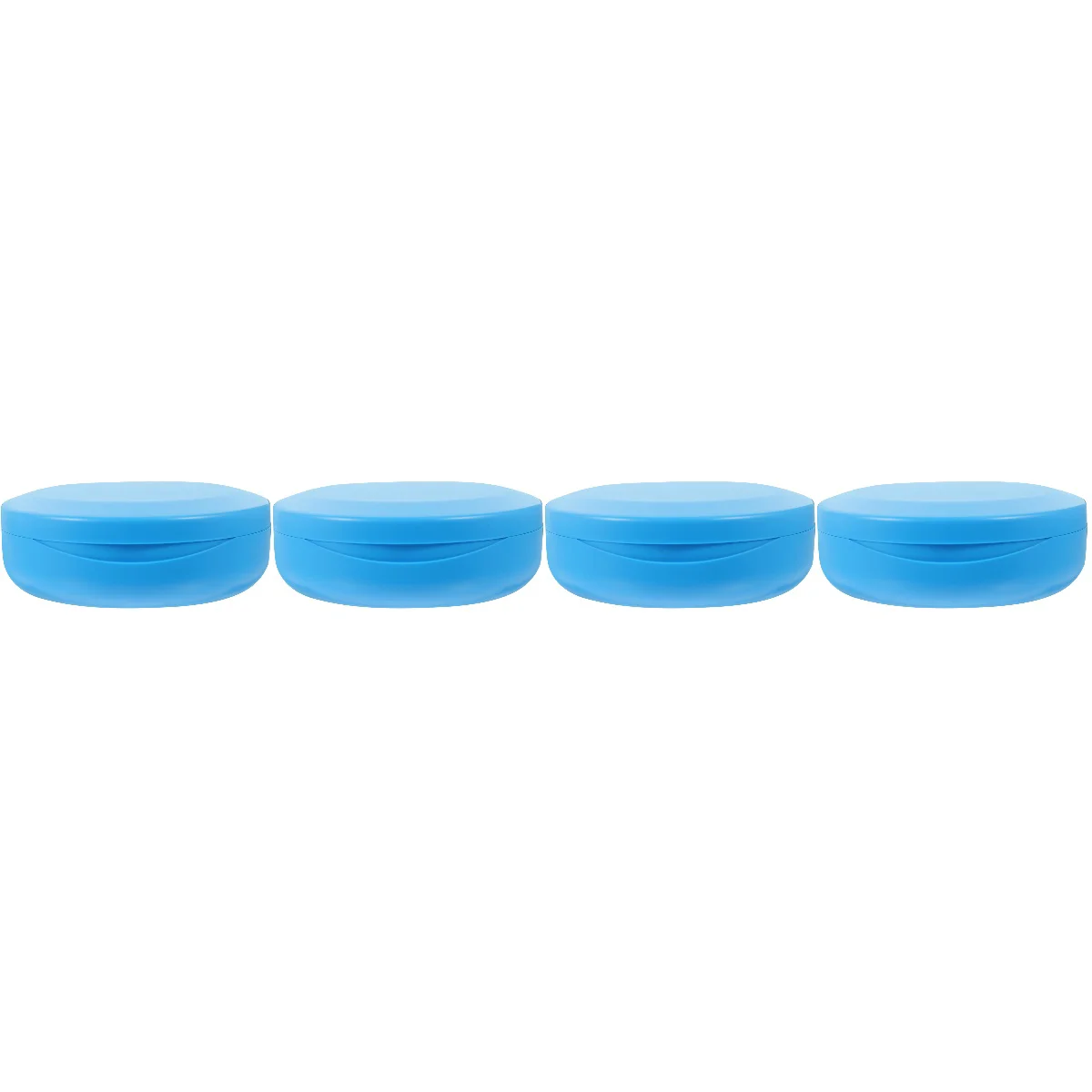 

4pcs Retainer Case with Mirror Portable Retainer Box Denture Carrying Box