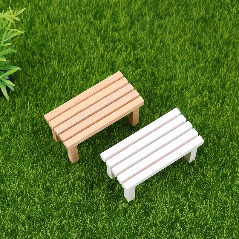 1Pcs Dollhouse Miniature Simulation Bench Flower Stand Model DIY Accessorie Doll House Decorations