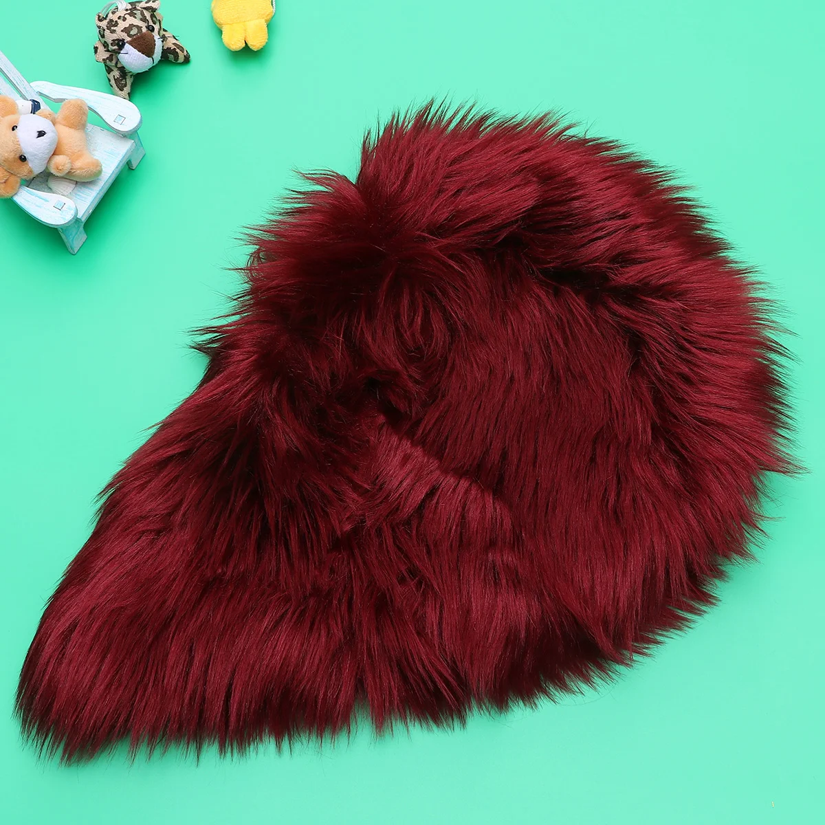 

Floor Rug Heart Area Carpet Room Plush Shape Fluffy Fauxs Living Rugssofa Balcony Home Shaped Cover Sheepskin Cushion Pad Mat