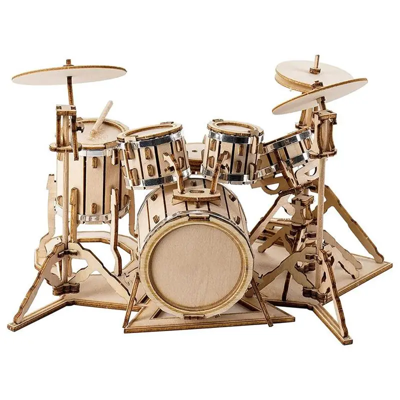 

3D wooden puzzle toy adult children musical instrument model toy DIY model building toy