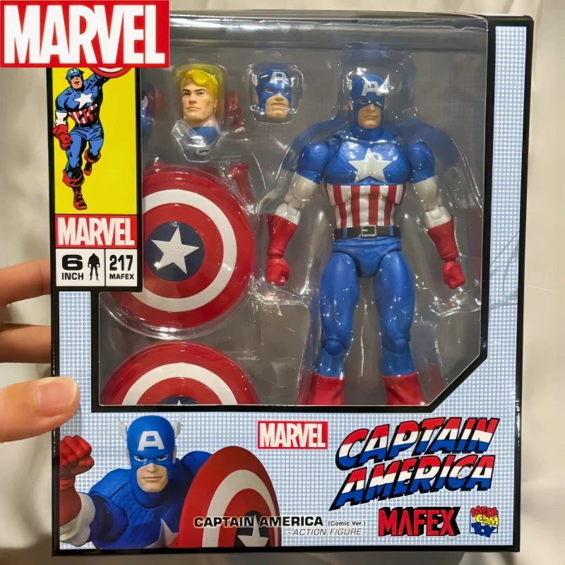 Оригинальная игрушка Medicom Mafex No 217 Капитан Америка комикс Ver Mafex217 в наличии