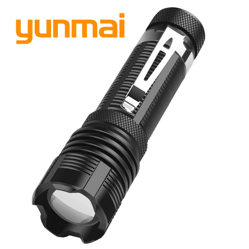 

Суперъяркий светодиодный мини-фонарик YUNMAI XHP50.2, фонарик с алюминиевым корпусом для защиты от воды, для велосипеда, кемпинга, белый свет, рабо...