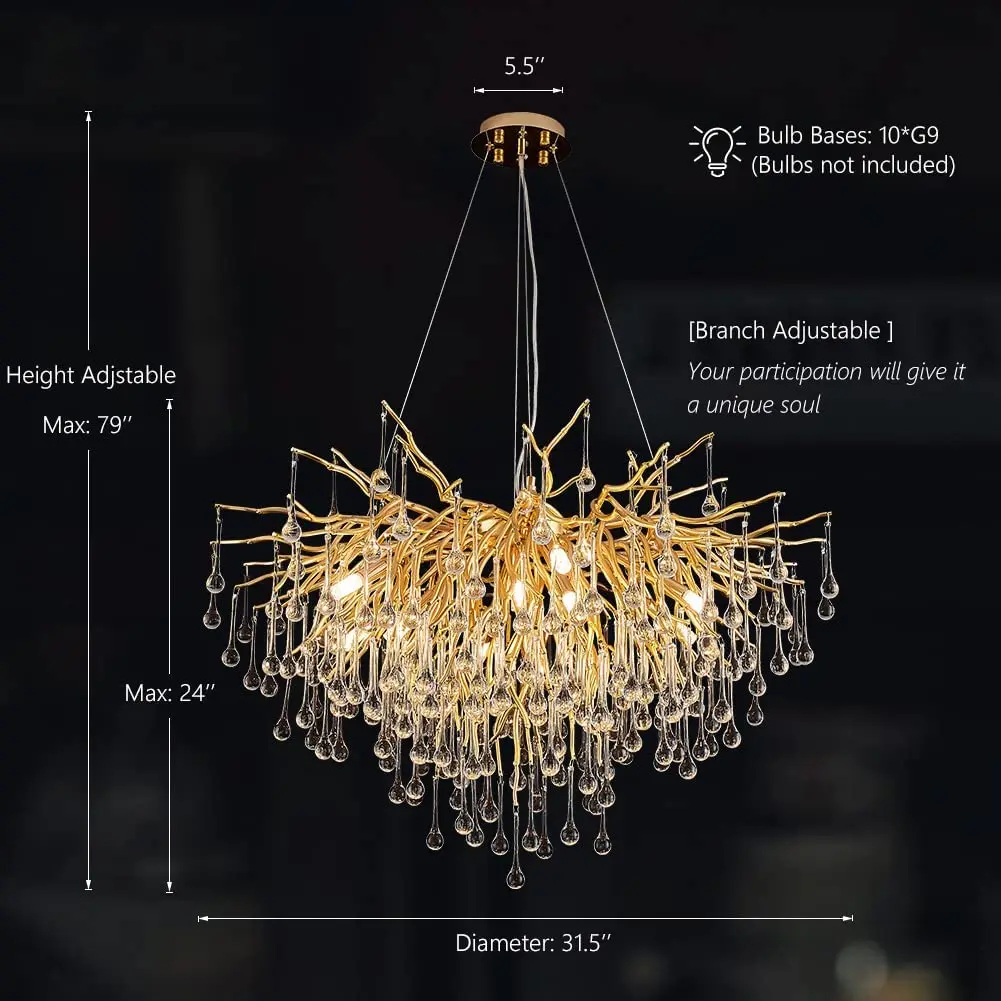 

Artpad Современная хрустальная потолочная люстра