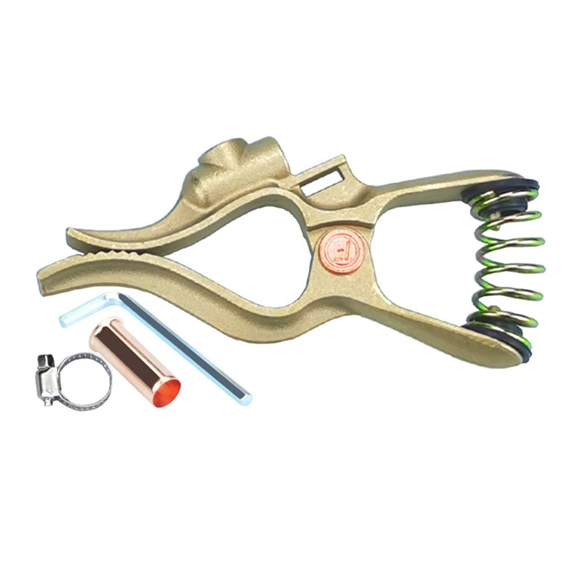 

Big Deal 300A Welding Ground Clamp All Copper Electric Welding Machine Argon Arc Earth Clamp Peach-Shaped Pliers