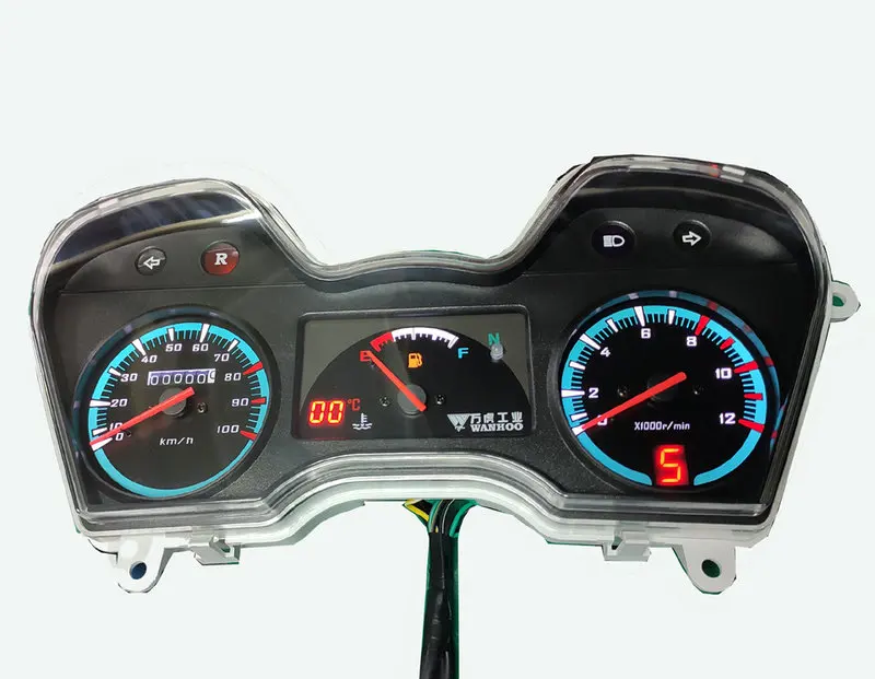 

Tricycle Instrument Assembly Mountain Bike LED Backlight Code Meter Bicycle Tachometer Odometer Fuel Gauge