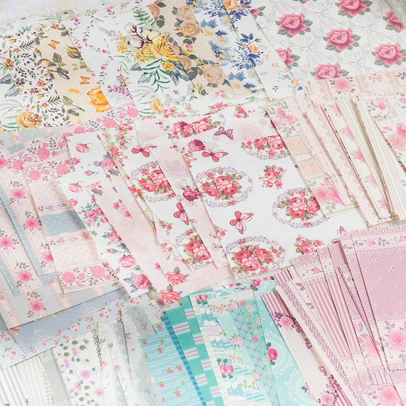 

30 Sheets Lace Pattern Scrapbooking Paper Pack for Handmade Cards DIY Scrapbook Background Craft Papers Pads Decorative Supplies