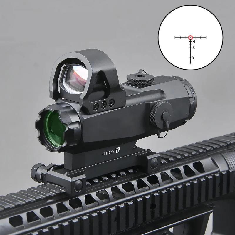 

The new Mark 4 High Accuracy Multi-Range Riflescope HAMR 4x24mm Magnifier Red Dot Scope Hybrids Sight