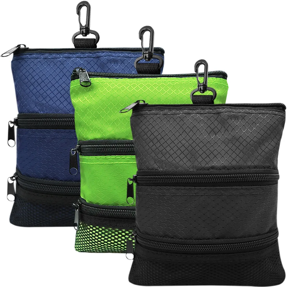 Tee Pouch With Zipper And Clip Hook To Bags Durable Nylon Va