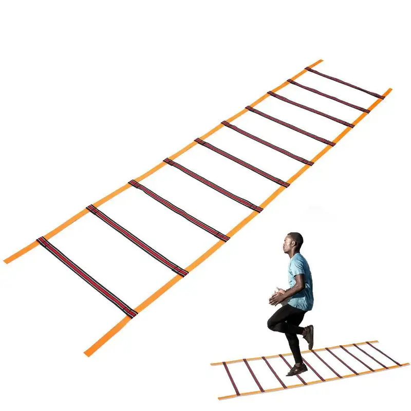 

Training Agility Ladder Reflective Exercise Ladder Equipment 10 Rungs Fitness Tool With Carry Bag Outdoor & Indoor Speed Jumping
