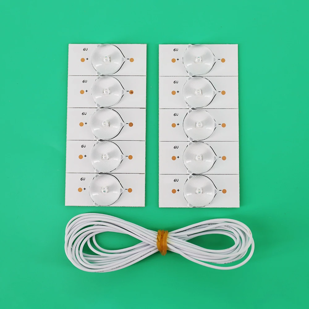 

100% new high quality 6V patch lamp bead with optical lens filter for 32-65 inch LED TV repair