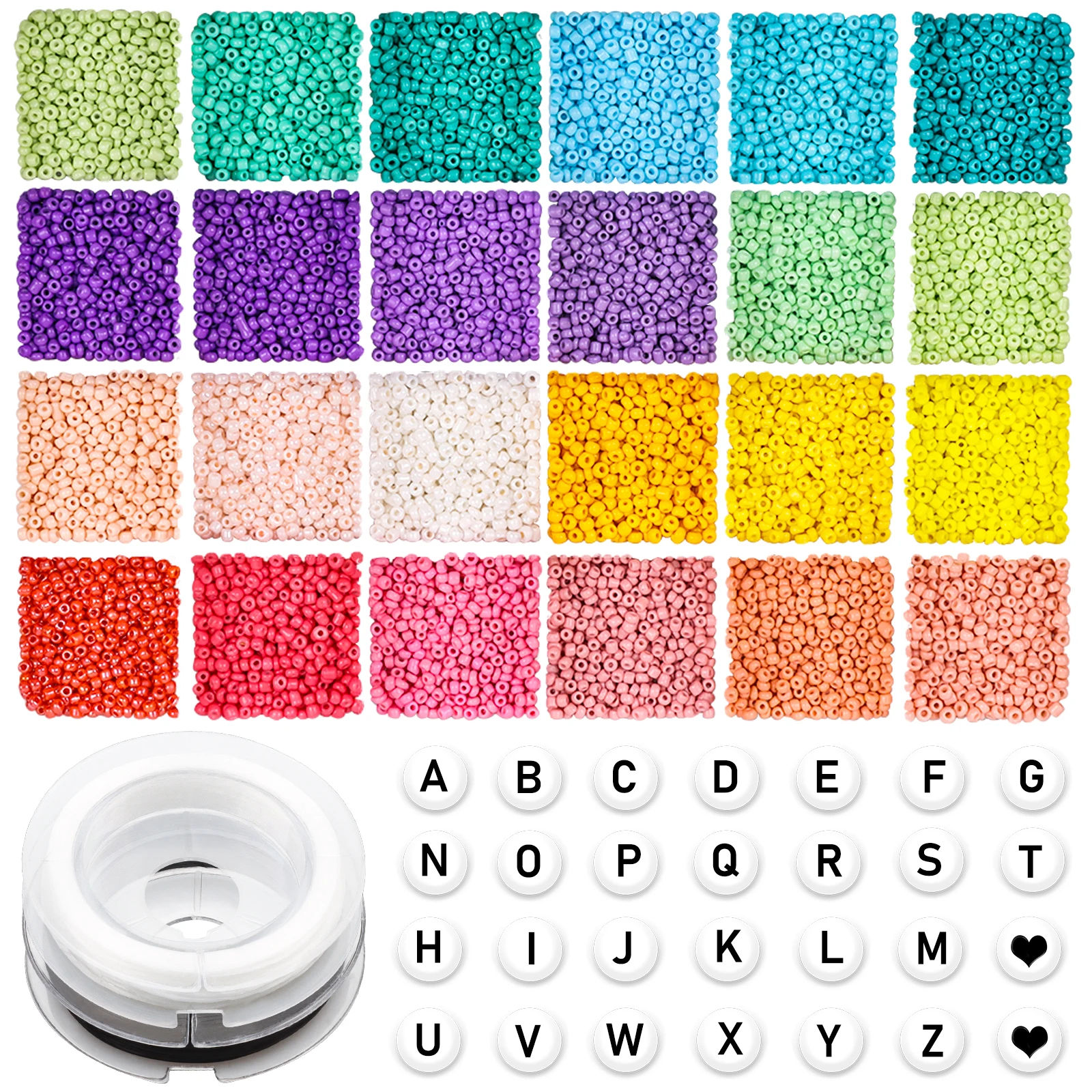 2 3 4mm Seed Beads Kit For Needlework Sewing Czech Glass Beads For DIY Bracelet Necklace Pony Beads Kit For Jewelry Making