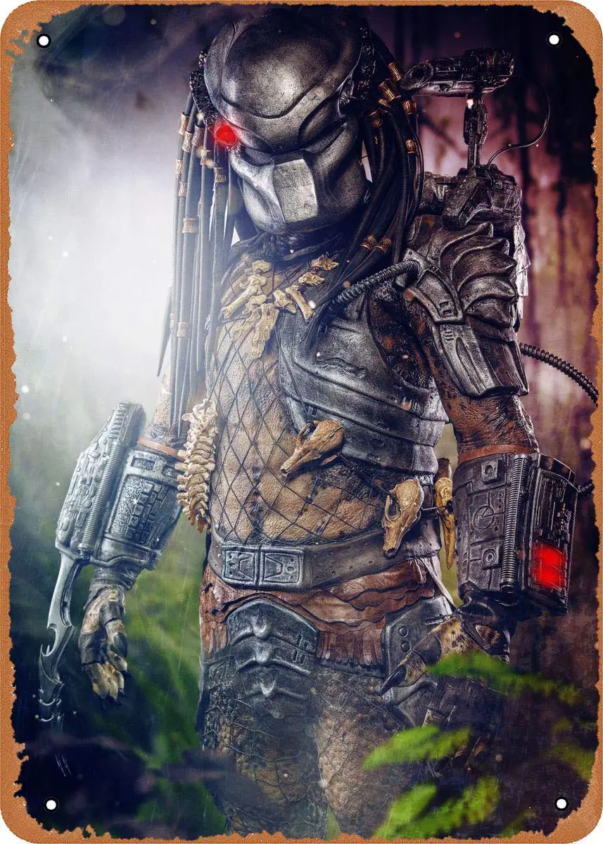 Нет пути к спасению! Металлическая винтажная табличка Predator 8 x 12 дюймов для декора дома, бара, паба, гаража, подарок (art.: 3920da87285ea) - 3920da87285ea