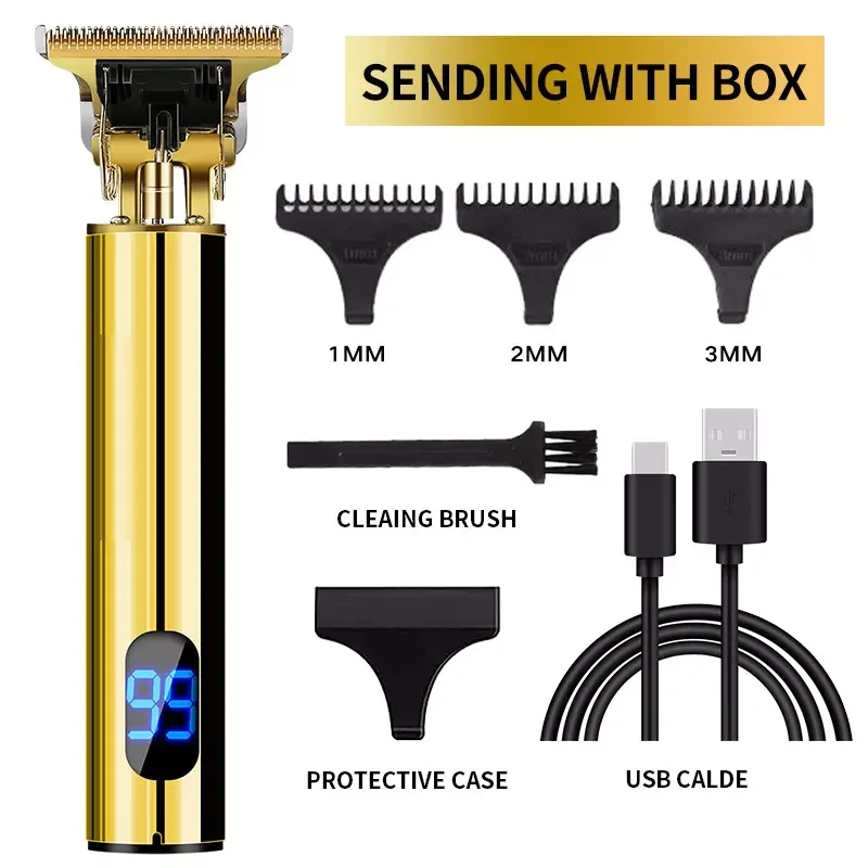 

NEW2023 in LCD hair clipper retro shaving head clipper T9 shaver carving clipper. sonic home appliance hair dryer Hair trimmer