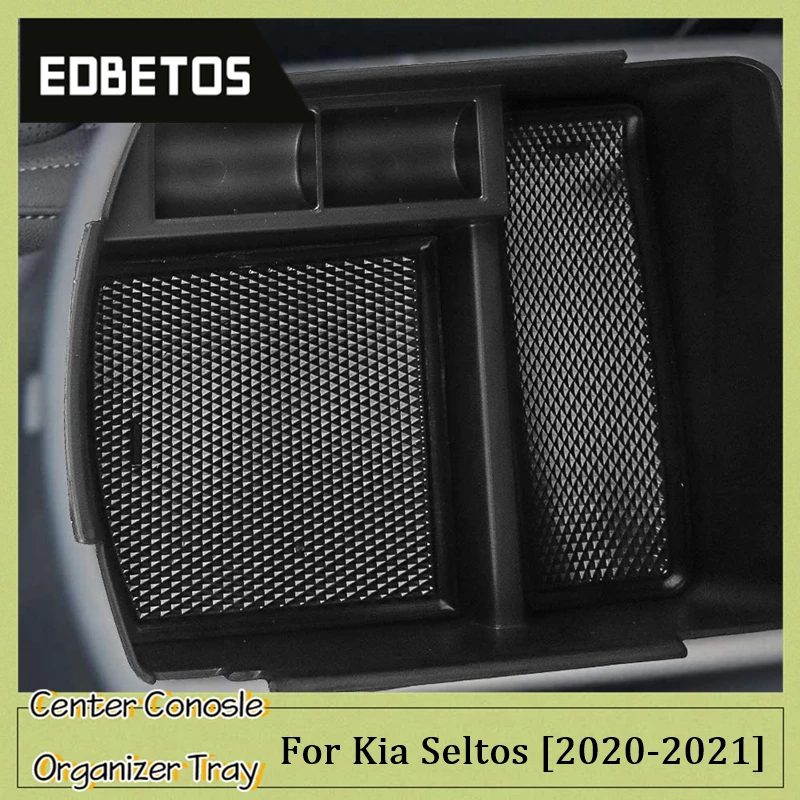 

Car Central Armrest Storage Box For Kia Seltos 2020 2021 Center Console Organizer Containers Car Accessories Seltos Armrest Box