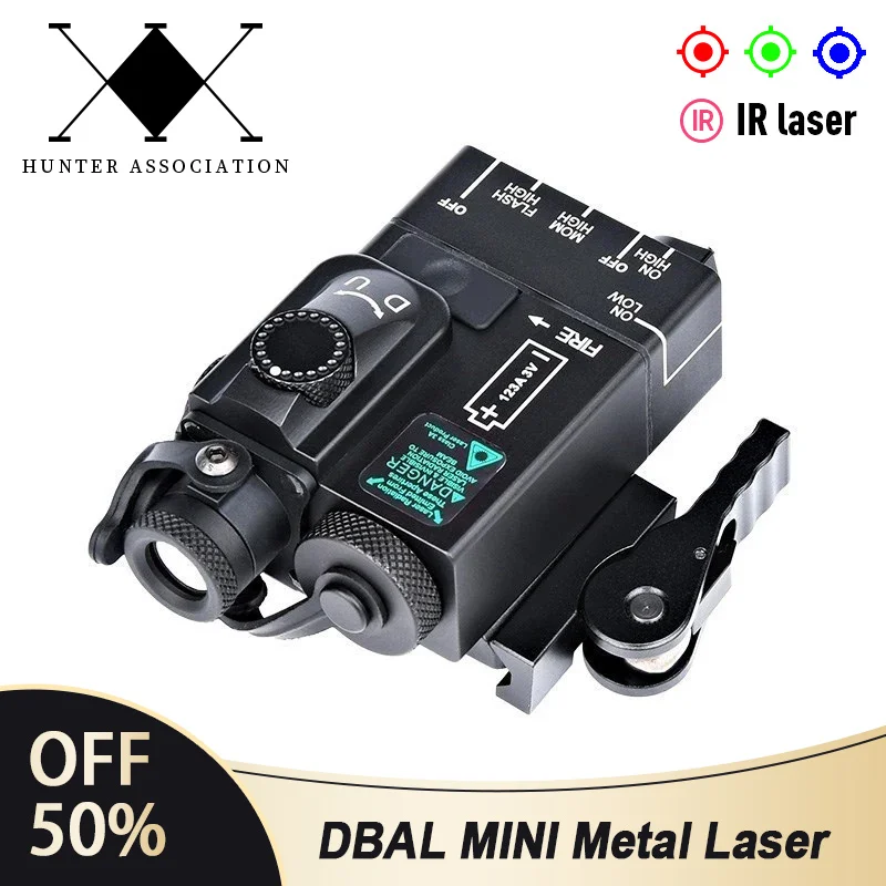 Лазерный мини-фонарик с красной зеленой синей точкой и ИК-индикатором