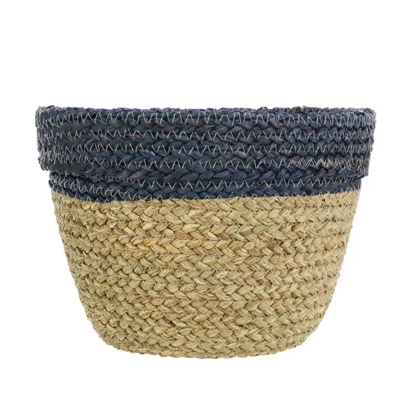 

Seagrass Decorative Storage Basket, Navy & Natural, 11 Garden basket Toy storage Picnic basket Cesto ropa sucia infantil Hat org