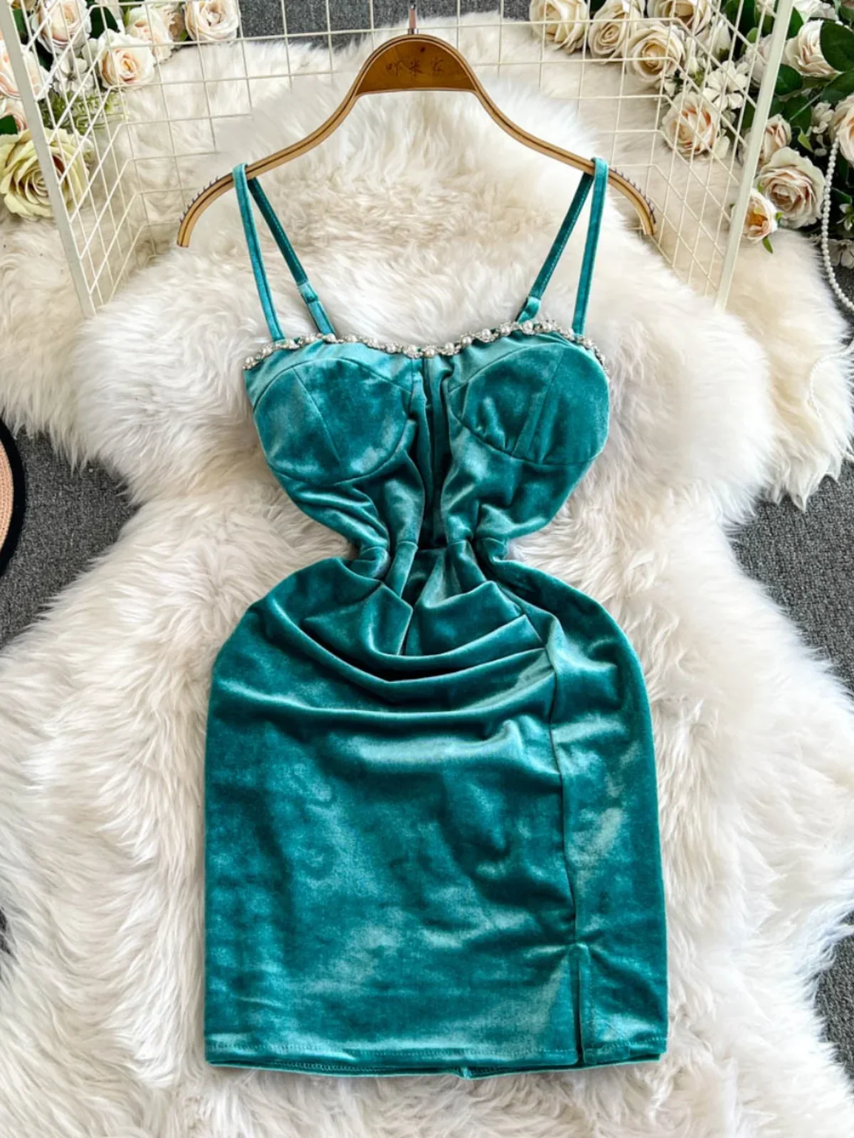 Foamlina сексуальное платье для ночного клуба с разрезом и бриллиантами женщин