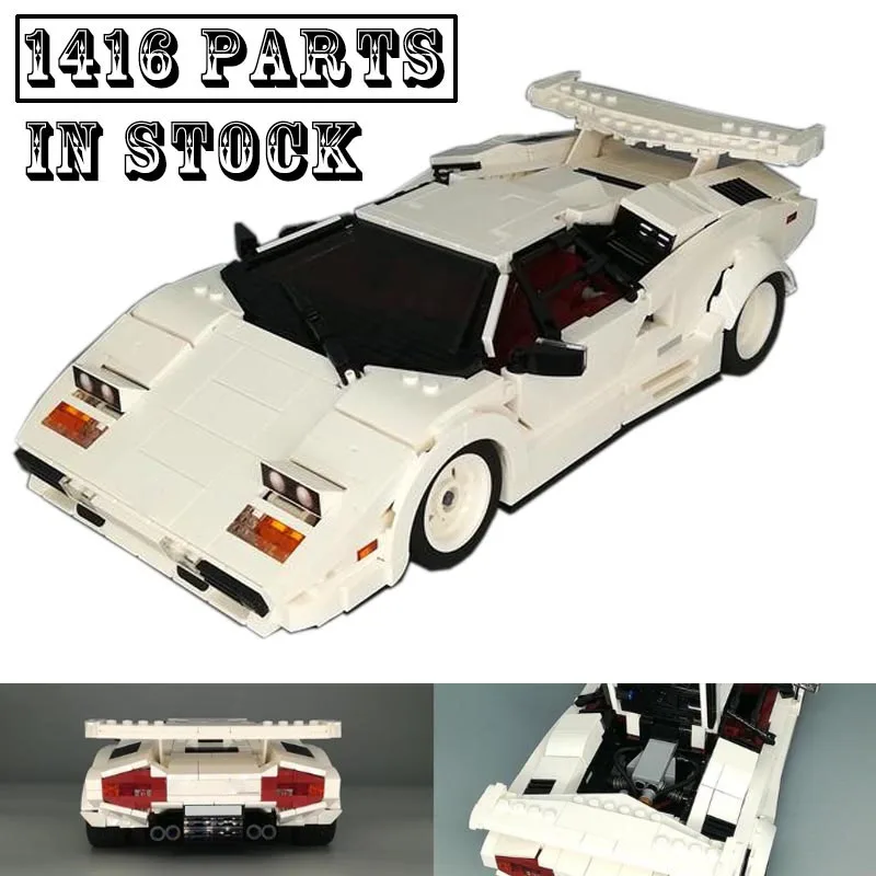 

Новая технология, серия MOC-133279 классический зажим для фильма, супергоночная модель суперавтомобиля, строительные блоки, 1416 деталей, детская игрушка, подарок на день рождения