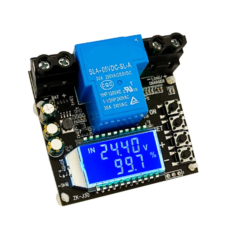 ZK-J30 Кулоновый измеритель Дисплей Тест батареи Защита литиевой от