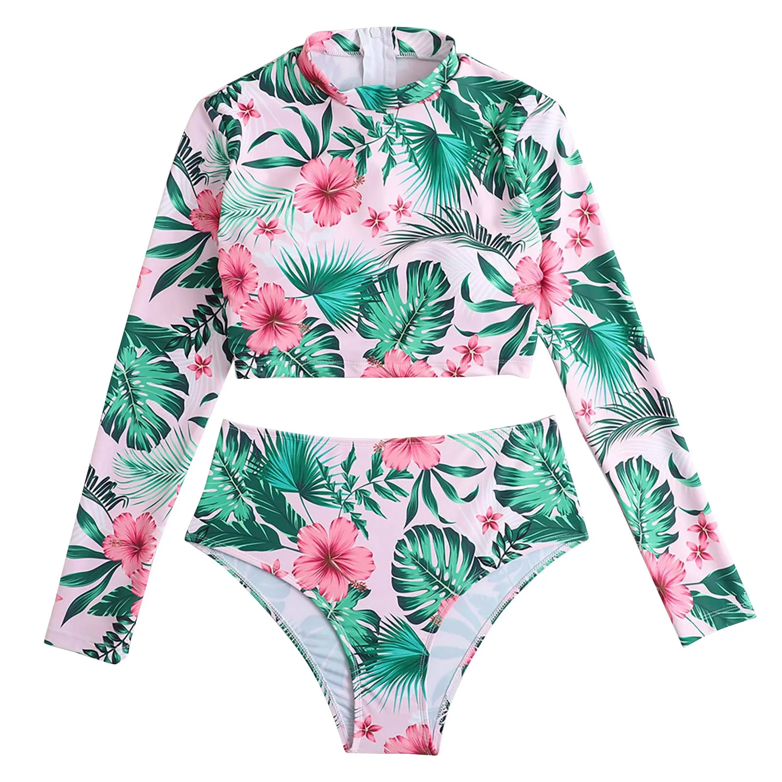 2 шт. женский купальный костюм с длинным рукавом |