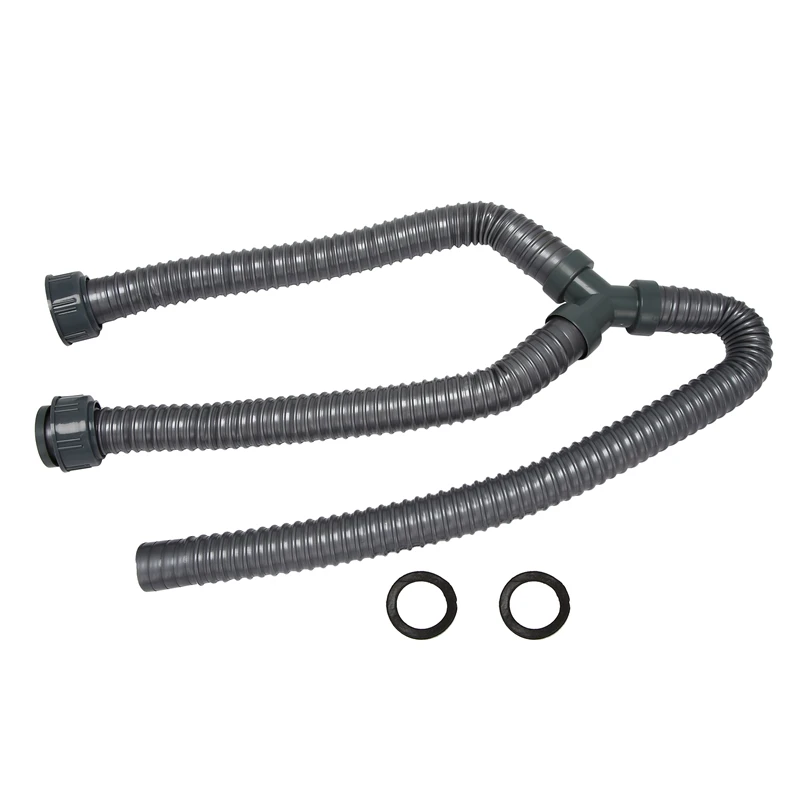 

New-3.3Ft Washing Machine PVC Y Shaped Drain Discharge Hose Washer Pipe Connector